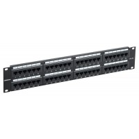 Патч-панель ITK PP48-2UC5EU-K05-G 19" 2U 48xRJ45 кат.5E UTP