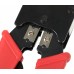 Инструмент обжимной ITK TM1-B11V для RJ-45/RJ-12/RJ-11 (упак:1шт) красный