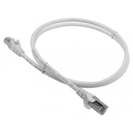 Патч-корд Lanmaster LAN-PC45/S5E-1.0-WH FTP RJ-45 вил.-вилка RJ-45 кат.5E 1м белый LSZH (уп.:1шт)