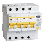 Выключатель автом. дифф. тока IEK MAD10-4-010-C-030 АД14 10A тип C 4.5kA 30мА AC 4П 400В 5мод белый (упак.:1шт)