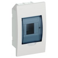 Щит распределительный IEK MKP12-V-04-40-20 ЩРВ-П-4 для установки модульных устройств встраиваемый 136мм 87мм 222мм 660B 4мод. пластик IP41 белый (упак.:1шт)