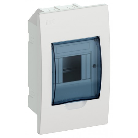 Щит распределительный IEK MKP12-V-04-40-20 ЩРВ-П-4 для установки модульных устройств встраиваемый 136мм 87мм 222мм 660B 4мод. пластик IP41 белый (упак.:1шт)