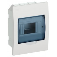 Щит распределительный IEK MKP12-V-06-40-20 ЩРВ-П-6 для установки модульных устройств встраиваемый 172мм 87мм 222мм 660B 6мод. пластик IP41 белый (упак.:1шт)