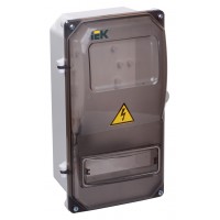 Щит распределительный IEK MSP308-3-55 ЩУРн-П 3/8 IP55 для установки счетчика навесной 227мм 118мм 366мм 400B 8мод. пластик IP55 с возможностью установки счетчика (упак.:1шт)
