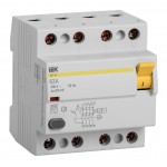 Выключатель дифф.тока УЗО IEK MDV10-4-063-030 ВД1-63 63A 30мА AC 4П 400В 4мод белый (упак.:1шт)