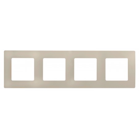Рамка Legrand Etika 672514 накладная 4x ABS пластик слоновая кость