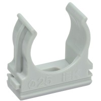Держатель IEK CTA10D-CF25-K41-100 25мм полистерол серый (упак.:1шт)