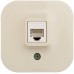 Розетка комп. Legrand Quteo 782254 откр. слоновая кость