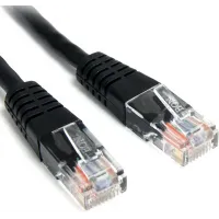 Патч-корд Lanmaster TWT-45-45-0.15-BK RJ-45 вил.-вилка RJ-45 кат.5E 0.15м черный ПВХ (уп.:1шт)