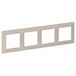 Рамка Legrand Valena Life 754044 накладная 4x горизонтальный монтаж поликарбонат слоновая кость