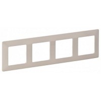 Рамка Legrand Valena Life 754044 накладная 4x горизонтальный монтаж поликарбонат слоновая кость