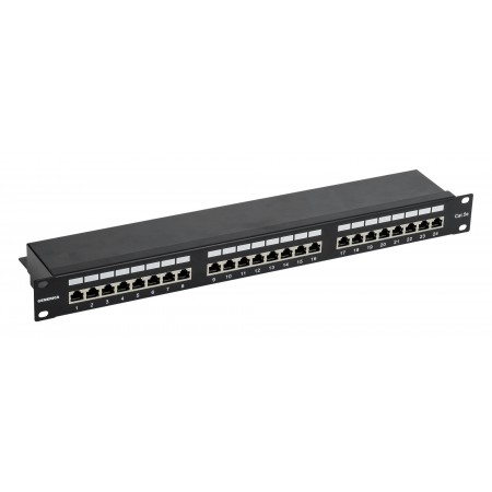 Патч-панель ITK Generica PP24-1UC5EF-K05-G 19" 1U 24xRJ45 кат.5E FTP