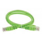 Патч-корд ITK PC02-C5EUL-2M UTP RJ-45 вил.-вилка RJ-45 кат.5E 2м зеленый LSZH (уп.:1шт)