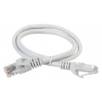 Патч-корд ITK PC01-C5EU-05M UTP RJ-45 вил.-вилка RJ-45 кат.5E 0.5м серый ПВХ