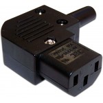 Вилка Lanmaster LAN-IEC-320-C13/90 (упак.:1шт) 1м черный