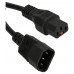 Шнур питания Lanmaster LAN-PP13L/14-1.0-BK C13-С14 проводник.:3x0.75мм2 1м 220В черный