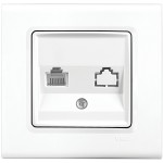 Розетка комп. Panasonic Linnera S 91400078-RU одинар. скрыт. IP20 белый (упак.:1шт)
