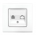 Розетка комп. Panasonic Linnera S 91400078-RU одинар. скрыт. IP20 белый (упак.:1шт)