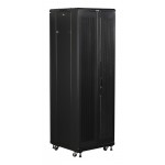 Шкаф коммутационный Lanmaster (TWT-CBB-42U-6X10-G1) напольный 42U 600x1000мм пер.дв.стекл задн.дв.спл.стал.лист 2-хст. 2 бок.пан. 800кг черный IP20