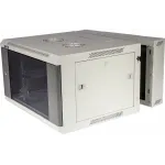 Шкаф коммутационный Lanmaster (TWT-CBW3G-18U-6X6-GY) настенный 18U 600x600мм пер.дв.стекл 2 бок.пан. задн.дв.спл.стал.лист 60кг серый 441мм 902мм IP20