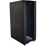 Шкаф коммутационный Lanmaster (LAN-DC-CBP-48UX8X10) напольный 48U 800x1070мм пер.дв.перфор. задн.дв.перфор.2-хст. 1500кг черный 2259мм