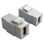 Модуль Lanmaster LAN-OK-USB20-AA/V-WH (упак.:1шт) 1м белый