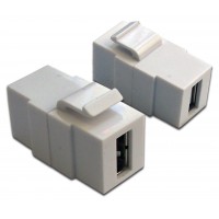 Модуль Lanmaster LAN-OK-USB20-AA/V-WH (упак.:1шт) 1м белый