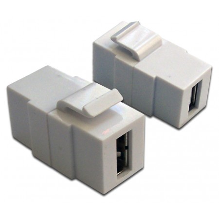 Модуль Lanmaster LAN-OK-USB20-AA/V-WH (упак.:1шт) 1м белый