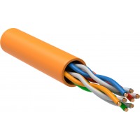 Кабель информационный ITK LC1-C5E04-127 кат.5E U/UTP 4 парыX24AWG LSZH внутренний 305м оранжевый