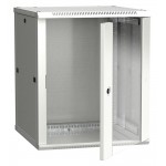 Шкаф коммутационный ITK Linea W (LWR3-12U66-GF) настенный 12U 600x600мм пер.дв.стекл задн.дв.стал.лист 90кг серый 500мм 32кг 200град. 635мм IP20 IK08 сталь