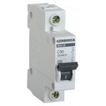 Выключатель автоматический IEK MVA25-1-050-C Generica 50A тип C 4.5kA 1П 230/400В 1мод серый (упак.:1шт)
