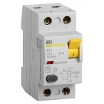 Выключатель дифф.тока УЗО IEK MDV10-2-032-030 ВД1-63 32A 30мА AC 2П 230В 2мод белый (упак.:1шт)