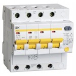 Выключатель автом. дифф. тока IEK MAD10-4-040-C-030 АД14 40A тип C 4.5kA 30мА AC 4П 400В 5мод белый (упак.:1шт)
