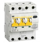 Выключатель автом. дифф. тока IEK MAD22-6-025-C-30 АВДТ 34 25A тип C 6kA 30мА A 4П 400В 4мод белый (упак.:1шт)