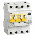 Выключатель автом. дифф. тока IEK MAD22-6-032-C-30 АВДТ 34 32A тип C 6kA 30мА A 4П 400В 4мод белый (упак.:1шт)