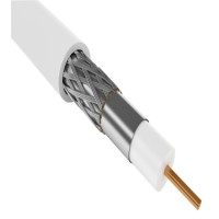 Кабель коаксиальный ITK Generica CC3-R6F1-111-100-G RG-6 SF/UTP 75Om PVC внутренний 100м белый