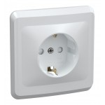 Розетка силов. IEK Вега ERV14-K01-16-DM одинар. скрыт. зазем. штор. крыш. IP20 белый (упак.:1шт)