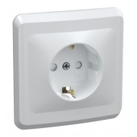 Розетка силов. IEK Вега ERV14-K01-16-DM одинар. скрыт. зазем. штор. крыш. IP20 белый (упак.:1шт)