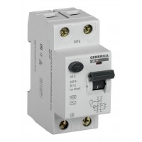 Выключатель дифф.тока УЗО IEK MDV15-2-040-030 ВД1-63 Generica 40A тип C 4.5kA 30мА AC 2П 230В 2мод серый (упак.:1шт)