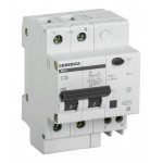 Выключатель автом. дифф. тока IEK MAD15-2-025-C-030 АД12 Generica 25A тип C 4.5kA 30мА AC 2П 230В 4мод серый (упак.:1шт)