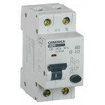 Выключатель автом. дифф. тока IEK MAD25-5-020-C-30 АВДТ 32 Generica 20A тип C 4.5kA 30мА AC 2П 230В 2мод серый (упак.:1шт)