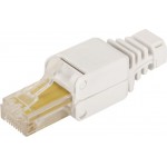 Коннектор Lanmaster полевой (LAN-TMP-U5E-WH) UTP кат.5E RJ45 с защитным колпачком белый (упак.:1шт)