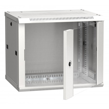 Шкаф коммутационный ITK Linea W (LWR3-06U64-GF) настенный 6U 600x450мм пер.дв.стекл 90кг серый 350мм 22кг 200град. 370мм IP20 IK08 сталь