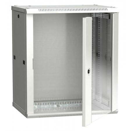 Шкаф коммутационный ITK Linea W (LWR3-12U64-GF) настенный 12U 600x450мм пер.дв.стекл 90кг серый 350мм 29кг 200град. 635мм IP20 IK08 сталь