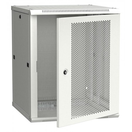 Шкаф коммутационный ITK Linea W (LWR3-18U66-PF) настенный 18U 600x600мм пер.дв.перфор. 90кг серый 500мм 200град. 900мм IP00 IK10 сталь