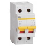Выключатель IEK MNV10-2-063 ВН-32 2Р 63A 2П 400В 2мод белый (упак.:1шт)