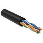 Кабель информационный ITK LC3-C5E04-139 кат.5E U/UTP 4 парыX24AWG LDPE внешний 305м черный