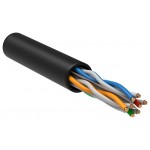 Кабель информационный ITK LC3-C604-139 кат.6 U/UTP 4 пары 23AWG LDPE внешний 305м черный