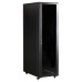 Шкаф коммутационный Lanmaster (TWT-CBB-18U-6X10-G1) напольный 18U 600x1000мм пер.дв.стекл металл 2 бок.пан. 800кг черный