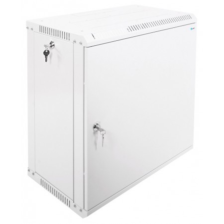 Шкаф коммутационный ЦМО ШРН-ЭКОНОМ (ШРН-Э-12.350.1) настенный 12U 600x350мм пер.дв.металл направл.под закл.гайки 85кг серый 300мм 15.39кг 180град. 608мм IP20 сталь